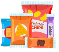 大手食品メーカーのイメージイラスト